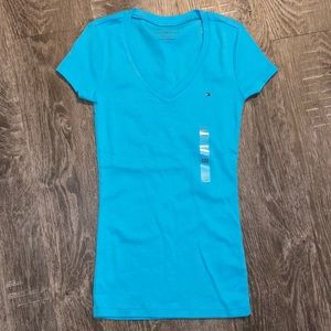 Sky Blue Tommy Hilfiger V-Neck